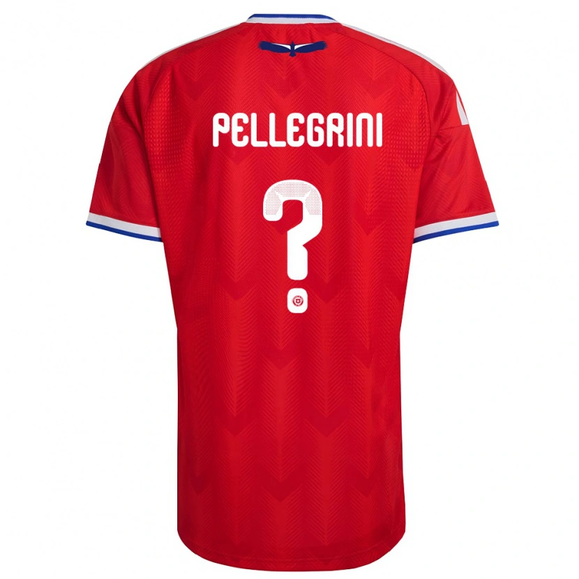 Danxen Mujer Camiseta Chile Maya Pellegrini #0 Rojo Blanco Azul 1ª Equipación 26-28 La Camisa México