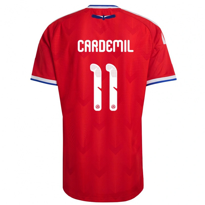 Danxen Mujer Camiseta Chile Mateo Cardemil #11 Rojo Blanco Azul 1ª Equipación 26-28 La Camisa México
