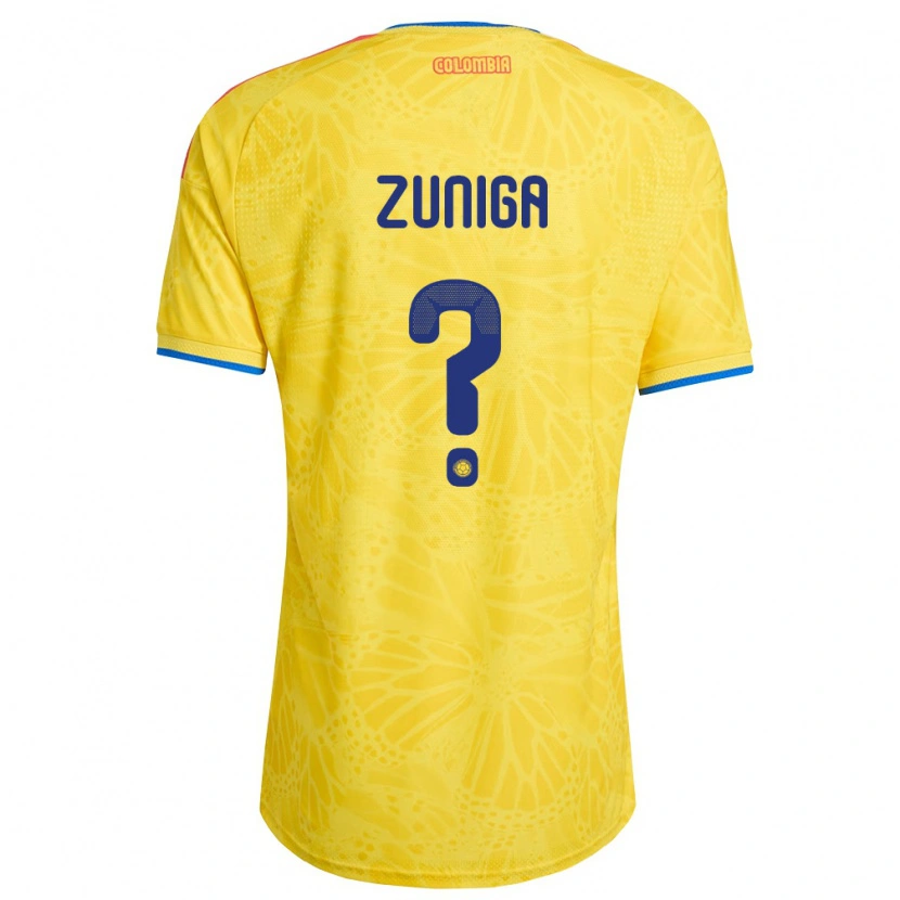 Danxen Mujer Camiseta Colombia Yandel Zuniga #0 Amarillo Azul Rojo 1ª Equipación 26-28 La Camisa México