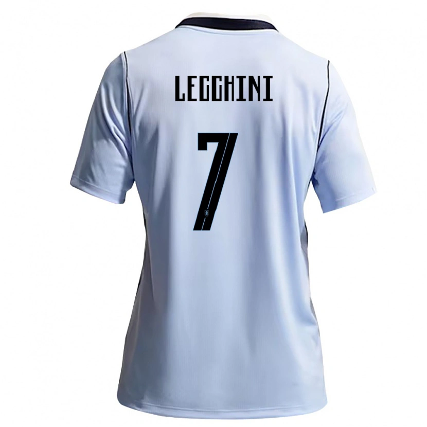Danxen Mujer Camiseta Uruguay Ramiro Lecchini #7 Azul Cielo Blanco 1ª Equipación 26-28 La Camisa México