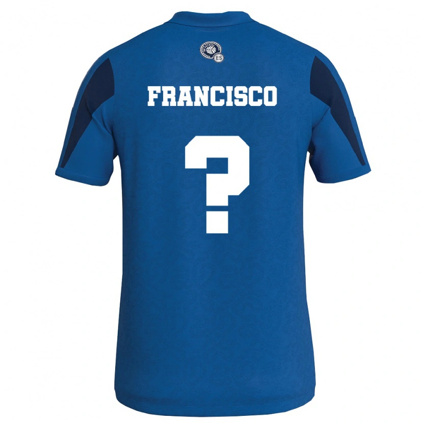 Danxen Mujer Camiseta El Salvador Francisco Martinez #0 Azul Marino 1ª Equipación 26-28 La Camisa México