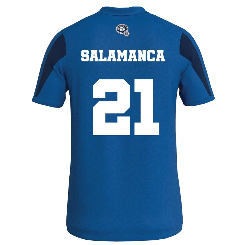 Danxen Mujer Camiseta El Salvador Sneijder Salamanca #21 Azul Marino 1ª Equipación 26-28 La Camisa México