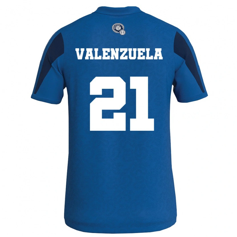 Danxen Mujer Camiseta El Salvador Ana Valenzuela #21 Azul Marino 1ª Equipación 26-28 La Camisa México