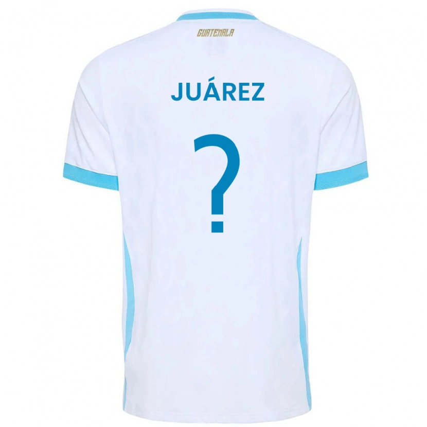 Danxen Mujer Camiseta Guatemala Ailyn Juárez #0 Blanco Azul Cielo Oro 1ª Equipación 26-28 La Camisa México