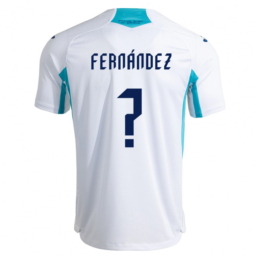 Danxen Mujer Camiseta Honduras Jaylor Fernández #0 Blanco Azul Azul Cielo 1ª Equipación 26-28 La Camisa México