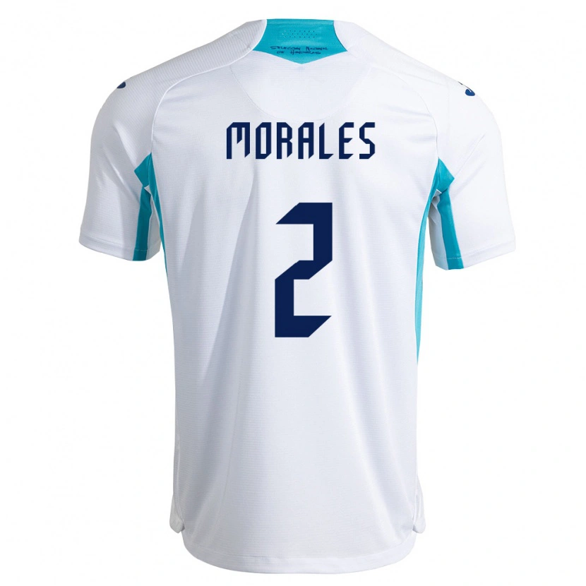 Danxen Mujer Camiseta Honduras Yensel Morales #2 Blanco Azul Azul Cielo 1ª Equipación 26-28 La Camisa México