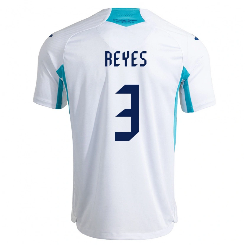 Danxen Mujer Camiseta Honduras Roger Reyes #3 Blanco Azul Azul Cielo 1ª Equipación 26-28 La Camisa México