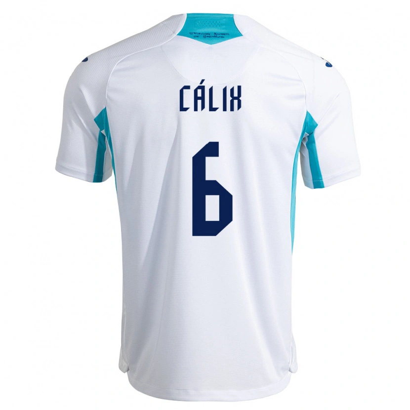Danxen Mujer Camiseta Honduras Noel Cálix #6 Blanco Azul Azul Cielo 1ª Equipación 26-28 La Camisa México