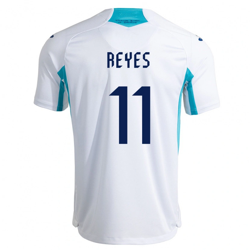 Danxen Mujer Camiseta Honduras Marco Reyes #11 Blanco Azul Azul Cielo 1ª Equipación 26-28 La Camisa México