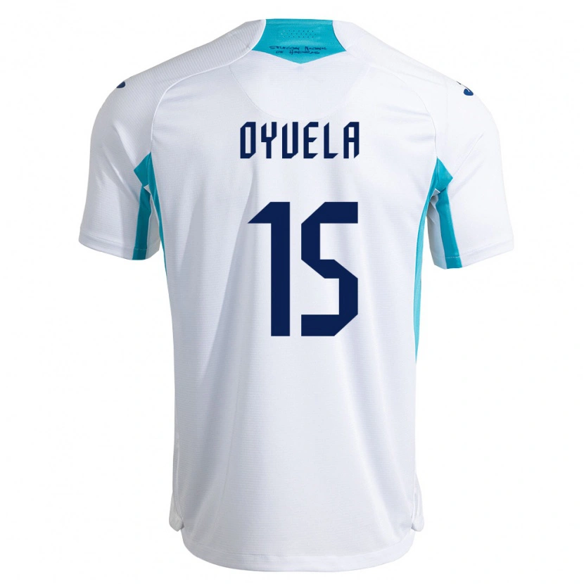 Danxen Mujer Camiseta Honduras Adonay Oyuela #15 Blanco Azul Azul Cielo 1ª Equipación 26-28 La Camisa México