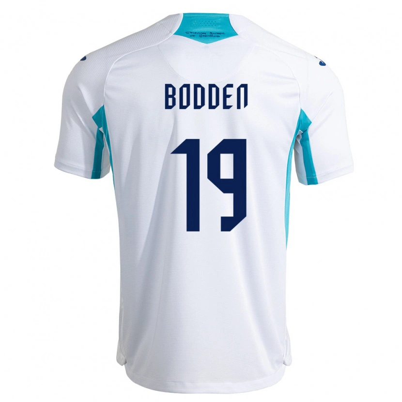 Danxen Mujer Camiseta Honduras Reagan Bodden #19 Blanco Azul Azul Cielo 1ª Equipación 26-28 La Camisa México