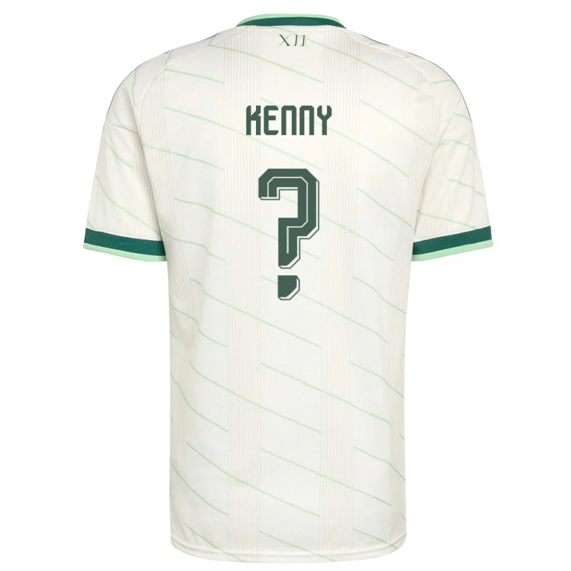 Danxen Mujer Camiseta Irlanda Del Norte Eoin Kenny #0 Blanco Verde 2ª Equipación 26-28 La Camisa México