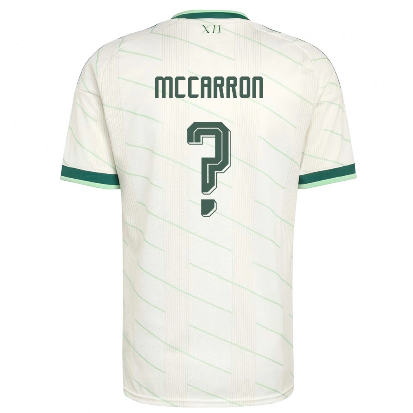 Danxen Mujer Camiseta Irlanda Del Norte Daniel Mccarron #0 Blanco Verde 2ª Equipación 26-28 La Camisa México