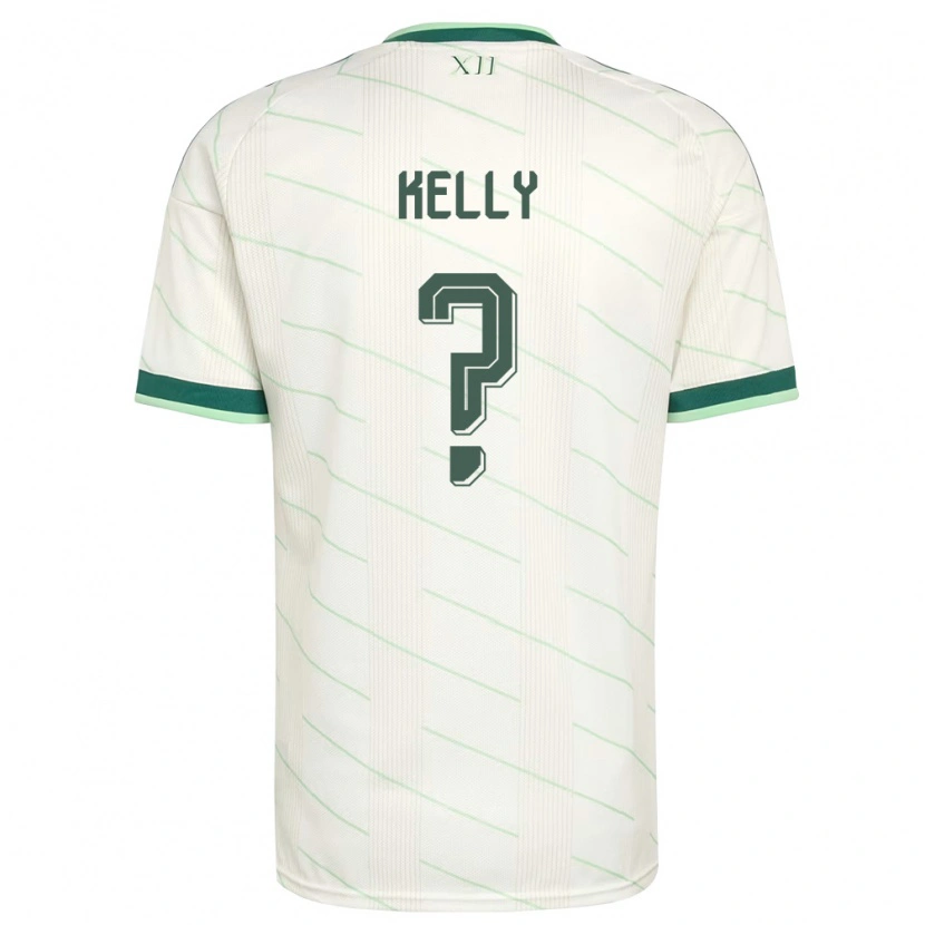 Danxen Mujer Camiseta Irlanda Del Norte Liam Kelly #0 Blanco Verde 2ª Equipación 26-28 La Camisa México