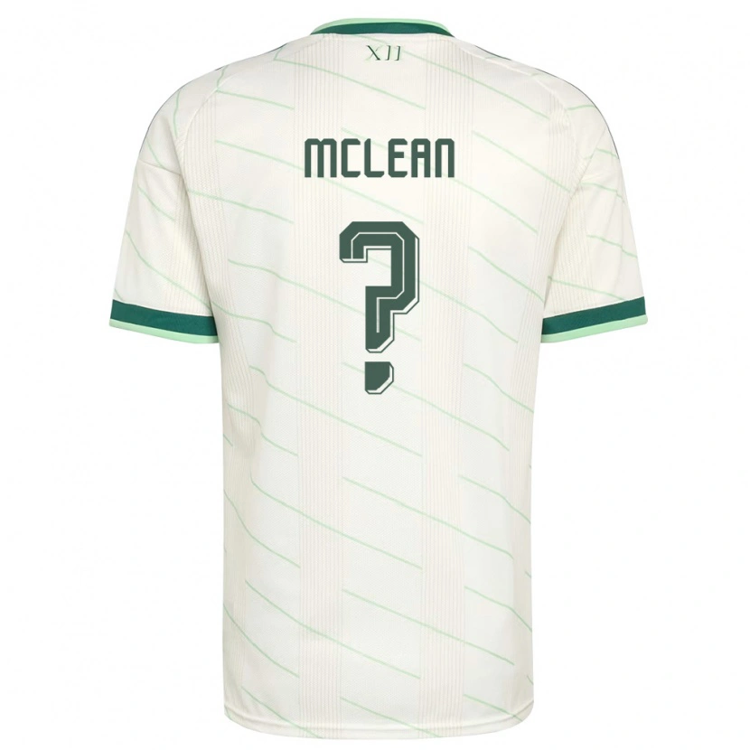 Danxen Mujer Camiseta Irlanda Del Norte Kai Mclean #0 Blanco Verde 2ª Equipación 26-28 La Camisa México