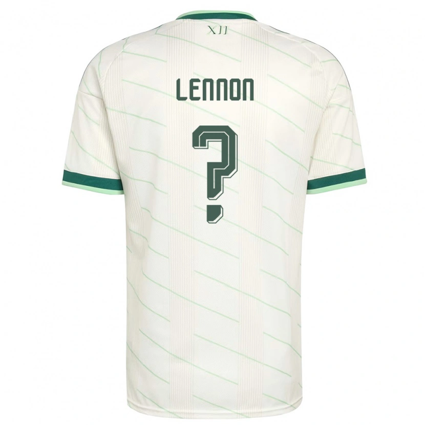 Danxen Mujer Camiseta Irlanda Del Norte Gallagher Lennon #0 Blanco Verde 2ª Equipación 26-28 La Camisa México