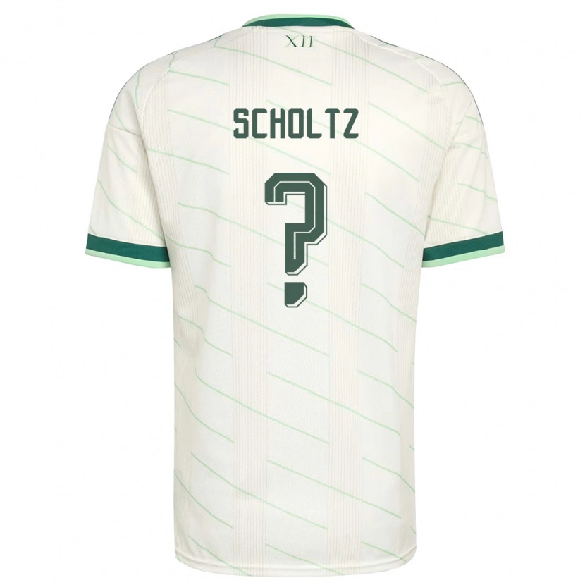 Danxen Mujer Camiseta Irlanda Del Norte Phoenix Scholtz #0 Blanco Verde 2ª Equipación 26-28 La Camisa México