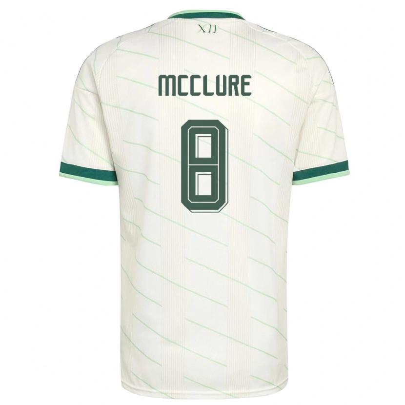 Danxen Mujer Camiseta Irlanda Del Norte Blaine Mcclure #8 Blanco Verde 2ª Equipación 26-28 La Camisa México