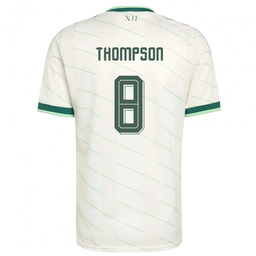 Danxen Mujer Camiseta Irlanda Del Norte Joel Thompson #8 Blanco Verde 2ª Equipación 26-28 La Camisa México