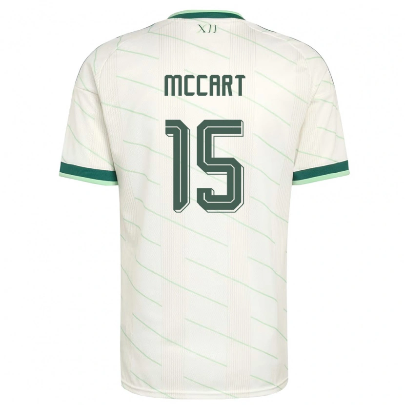 Danxen Mujer Camiseta Irlanda Del Norte Odhrán Mccart #15 Blanco Verde 2ª Equipación 26-28 La Camisa México