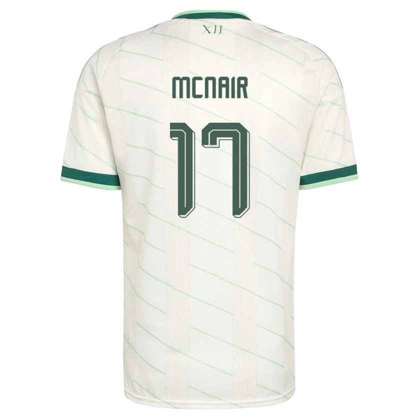 Danxen Mujer Camiseta Irlanda Del Norte Paddy Mcnair #17 Blanco Verde 2ª Equipación 26-28 La Camisa México