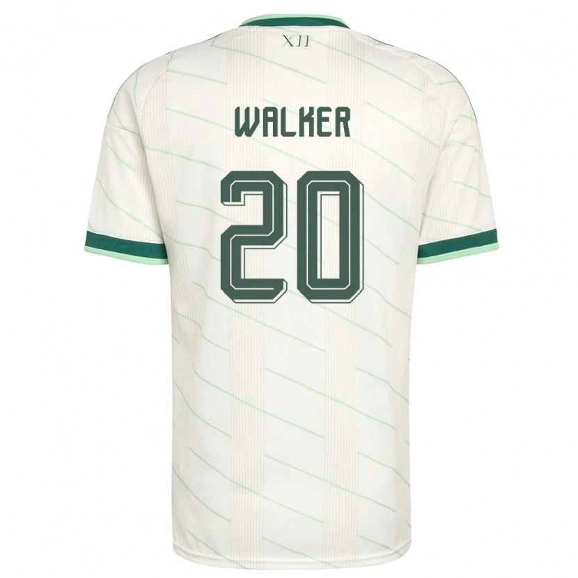 Danxen Mujer Camiseta Irlanda Del Norte Coist Walker #20 Blanco Verde 2ª Equipación 26-28 La Camisa México