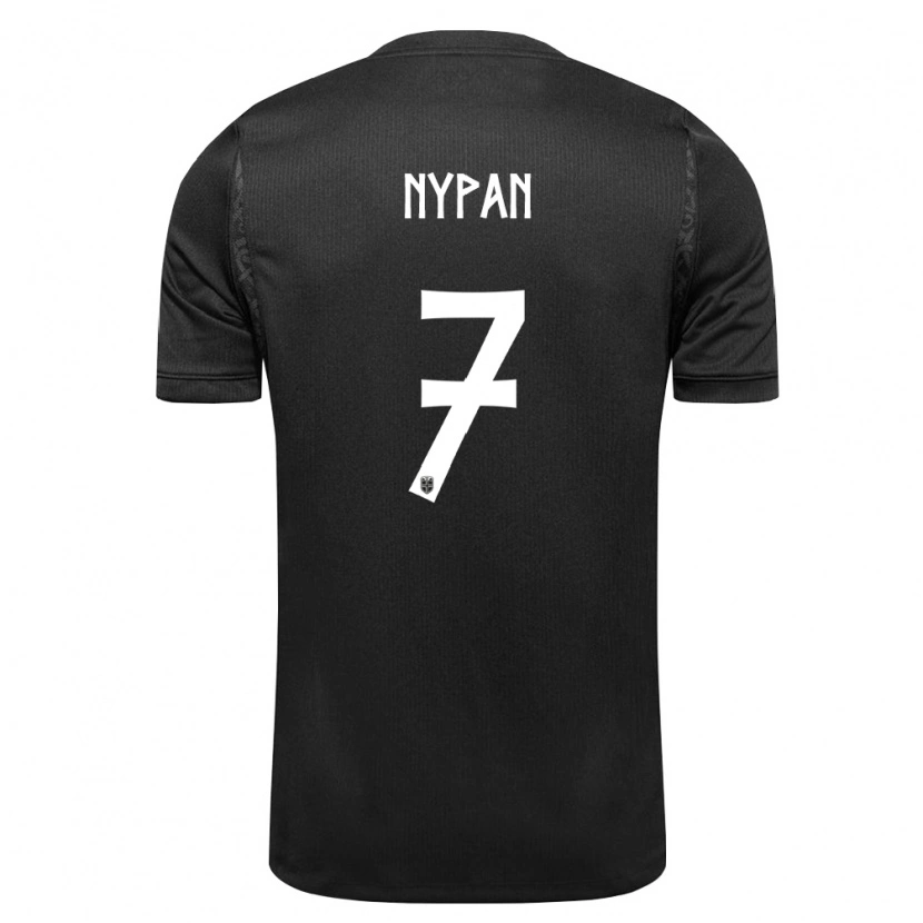 Danxen Mujer Camiseta Noruega Sverre Nypan #7 Negro 2ª Equipación 26-28 La Camisa México