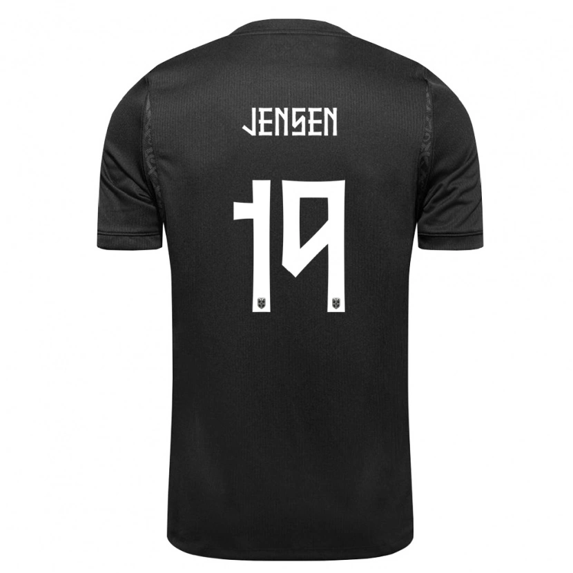 Danxen Mujer Camiseta Noruega Synne Jensen #19 Negro 2ª Equipación 26-28 La Camisa México