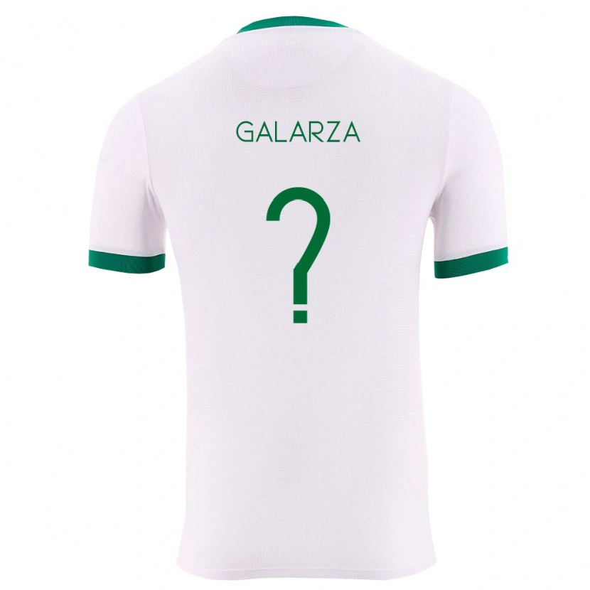Danxen Mujer Camiseta Bolivia Lucas Galarza #0 Blanco Verde Rojo 2ª Equipación 26-28 La Camisa México