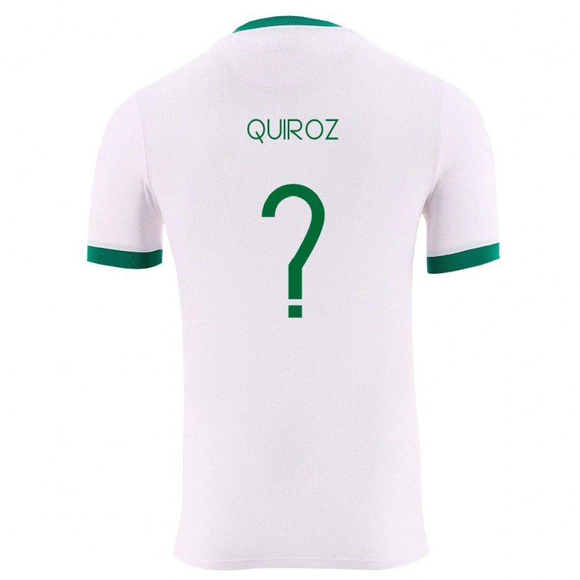 Danxen Mujer Camiseta Bolivia Abigaíl Quiroz #0 Blanco Verde Rojo 2ª Equipación 26-28 La Camisa México