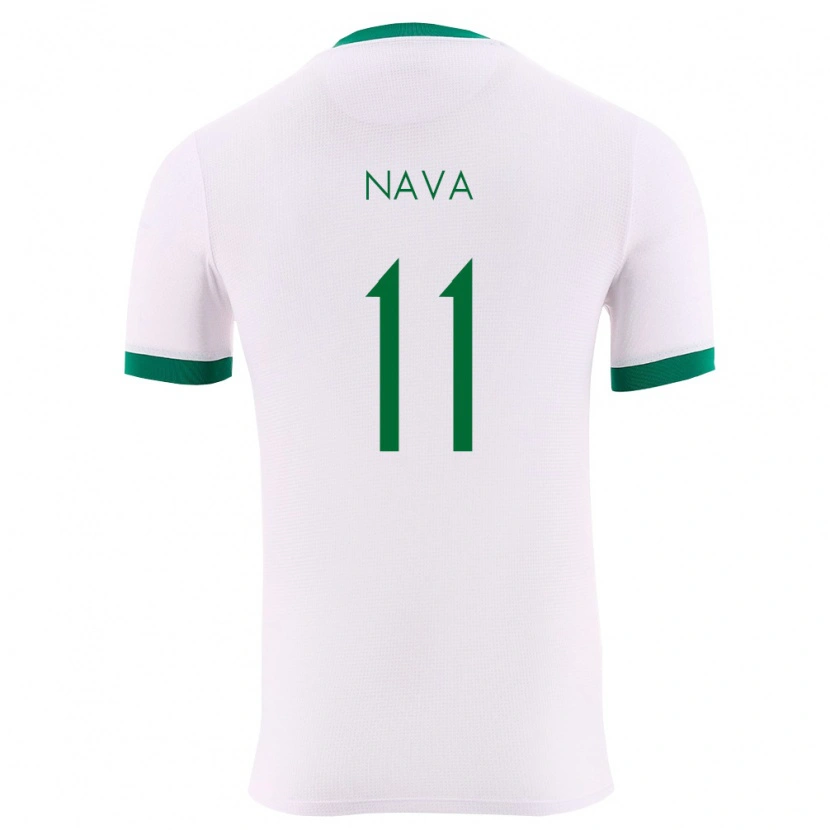 Danxen Mujer Camiseta Bolivia Fernando Nava #11 Blanco Verde Rojo 2ª Equipación 26-28 La Camisa México