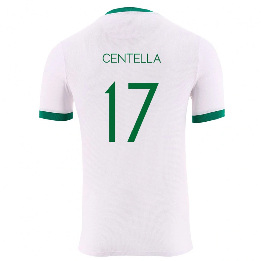 Danxen Mujer Camiseta Bolivia Guilmar Centella #17 Blanco Verde Rojo 2ª Equipación 26-28 La Camisa México