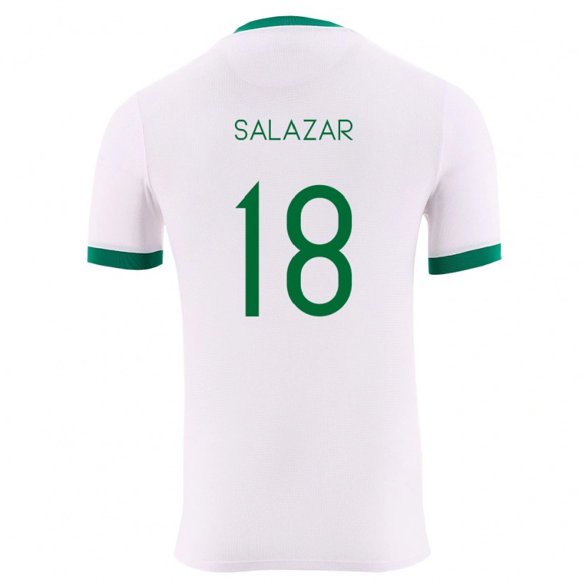 Danxen Mujer Camiseta Bolivia Yeison Salazar #18 Blanco Verde Rojo 2ª Equipación 26-28 La Camisa México