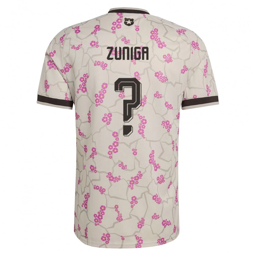 Danxen Mujer Camiseta Chile Máximo Zúñiga #0 Blanco Púrpura 2ª Equipación 26-28 La Camisa México