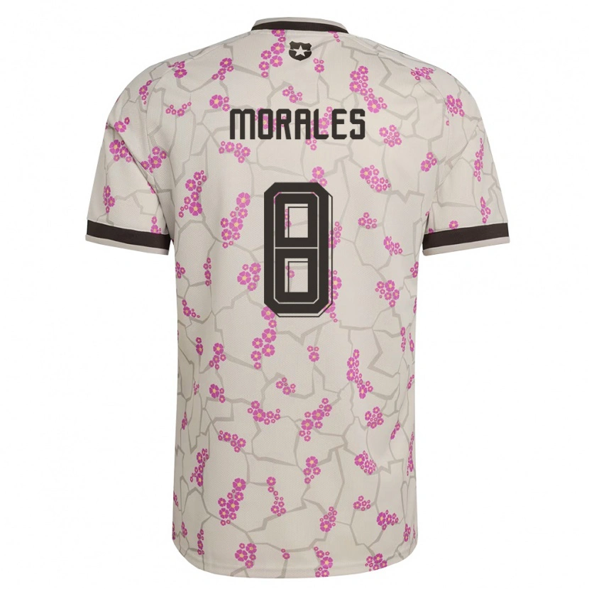 Danxen Mujer Camiseta Chile Cristopher Morales #8 Blanco Púrpura 2ª Equipación 26-28 La Camisa México