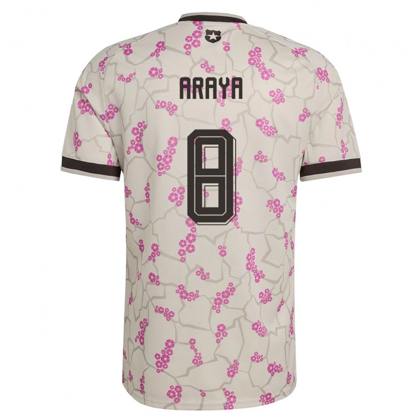 Danxen Mujer Camiseta Chile Karen Araya #8 Blanco Púrpura 2ª Equipación 26-28 La Camisa México