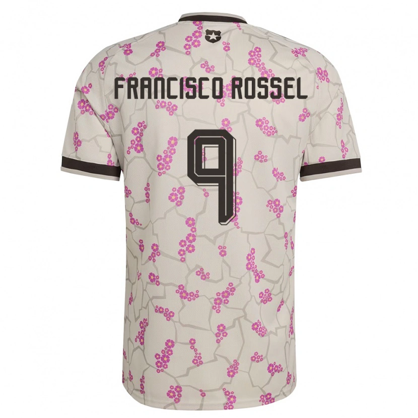 Danxen Mujer Camiseta Chile Juan Francisco Rossel #9 Blanco Púrpura 2ª Equipación 26-28 La Camisa México