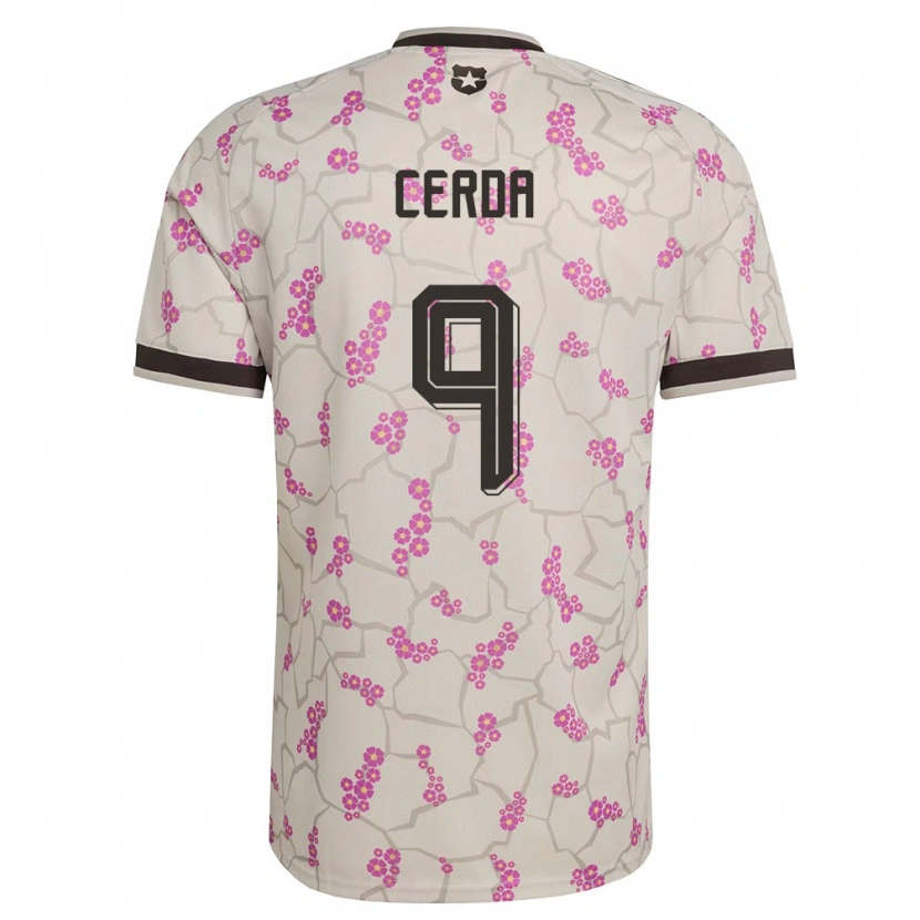Danxen Mujer Camiseta Chile Axel Cerda #9 Blanco Púrpura 2ª Equipación 26-28 La Camisa México