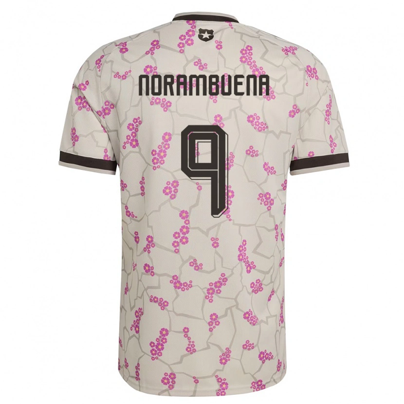 Danxen Mujer Camiseta Chile Gabriel Norambuena #9 Blanco Púrpura 2ª Equipación 26-28 La Camisa México