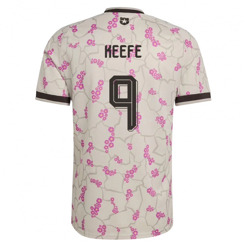 Danxen Mujer Camiseta Chile Sonya Keefe #9 Blanco Púrpura 2ª Equipación 26-28 La Camisa México