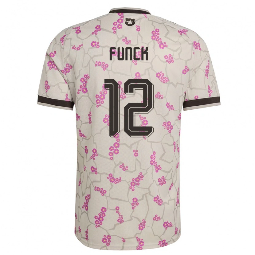Danxen Mujer Camiseta Chile Martina Funck #12 Blanco Púrpura 2ª Equipación 26-28 La Camisa México