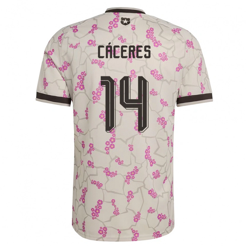 Danxen Mujer Camiseta Chile Franco Cáceres #14 Blanco Púrpura 2ª Equipación 26-28 La Camisa México