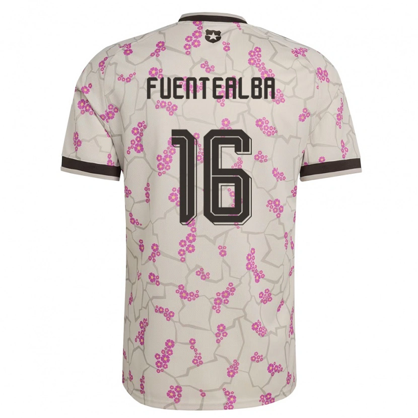 Danxen Mujer Camiseta Chile Jeison Fuentealba #16 Blanco Púrpura 2ª Equipación 26-28 La Camisa México