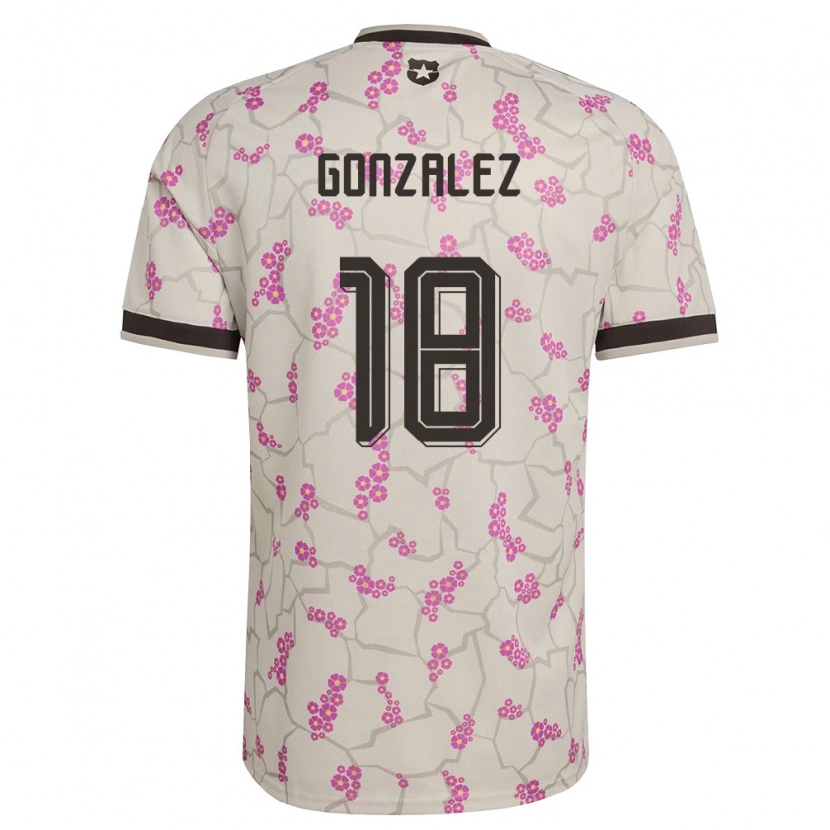 Danxen Mujer Camiseta Chile Bryan González #18 Blanco Púrpura 2ª Equipación 26-28 La Camisa México
