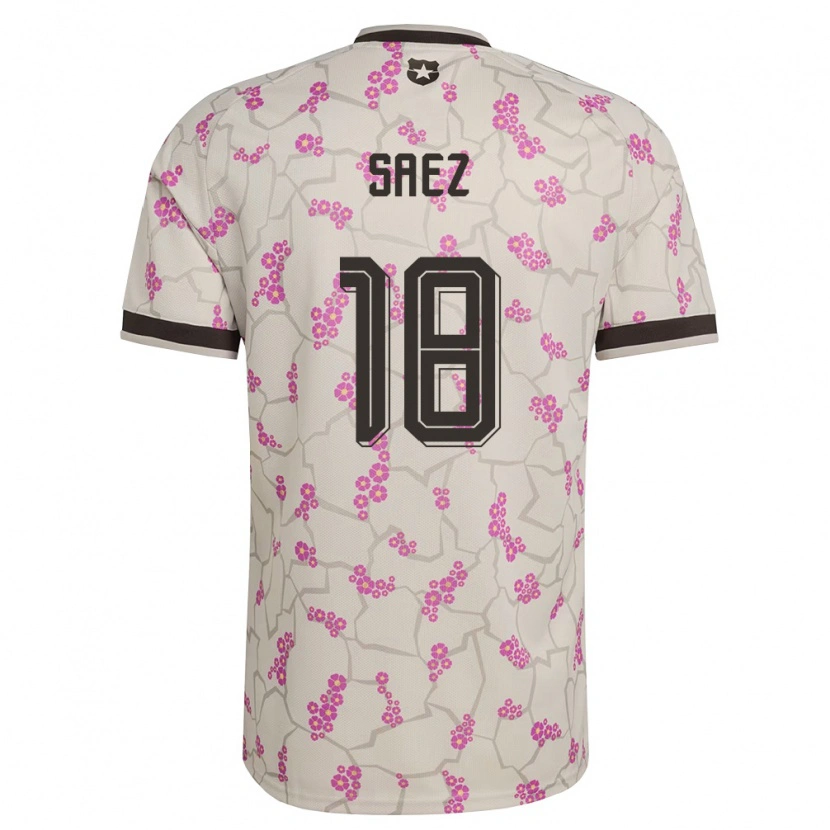Danxen Mujer Camiseta Chile Camila Sáez #18 Blanco Púrpura 2ª Equipación 26-28 La Camisa México