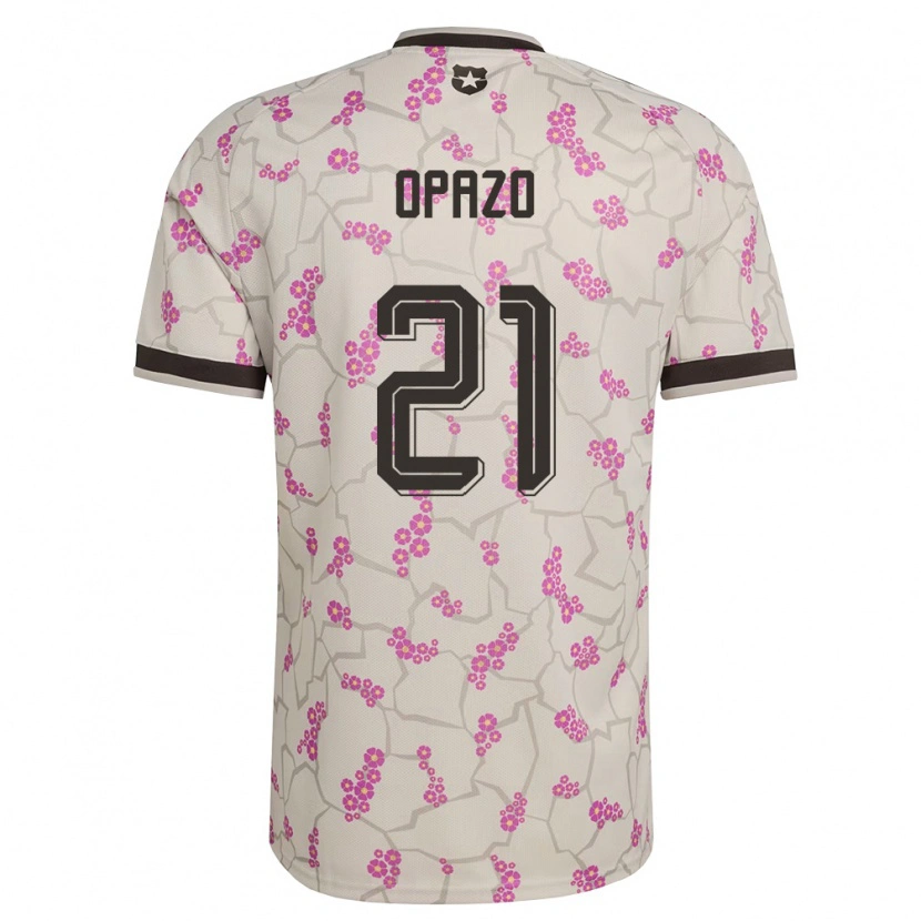 Danxen Mujer Camiseta Chile Diego Opazo #21 Blanco Púrpura 2ª Equipación 26-28 La Camisa México