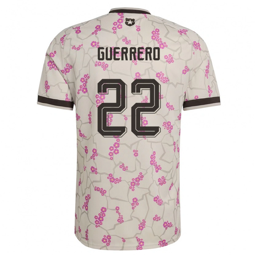 Danxen Mujer Camiseta Chile Kathalina Guerrero #22 Blanco Púrpura 2ª Equipación 26-28 La Camisa México