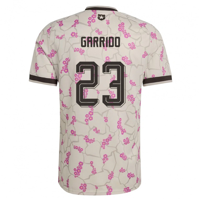 Danxen Mujer Camiseta Chile Pedro Garrido #23 Blanco Púrpura 2ª Equipación 26-28 La Camisa México