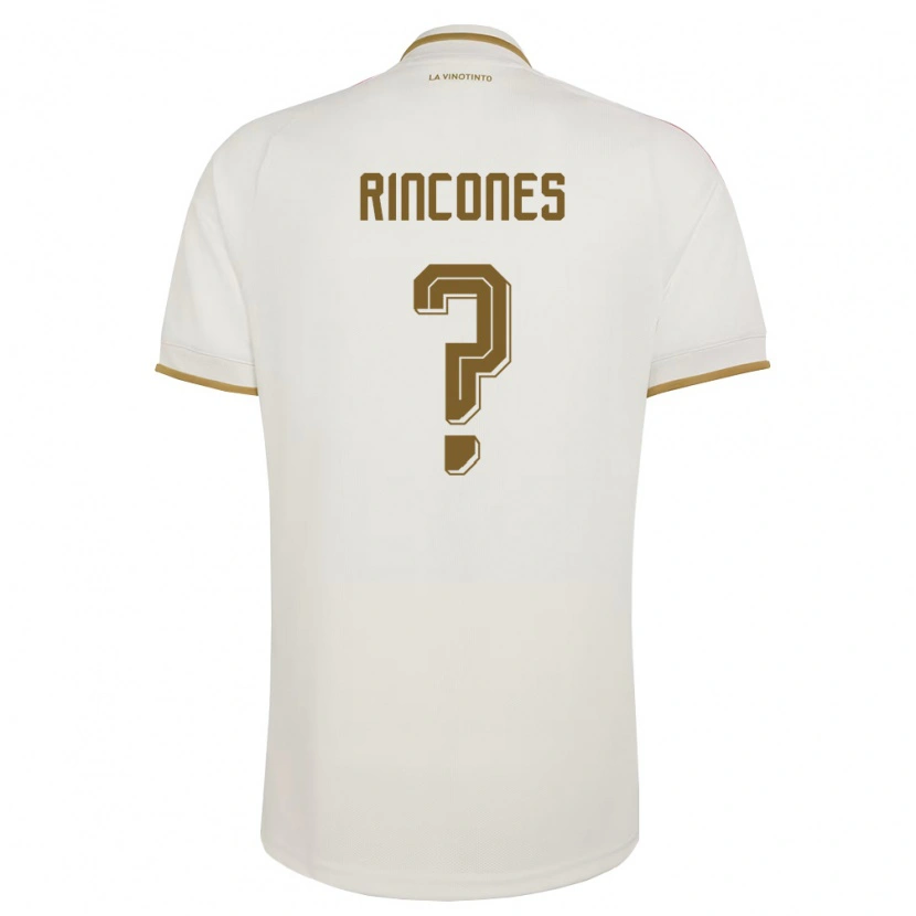 Danxen Mujer Camiseta Venezuela Ricardo Rincones #0 Marfil Amarillo 2ª Equipación 26-28 La Camisa México