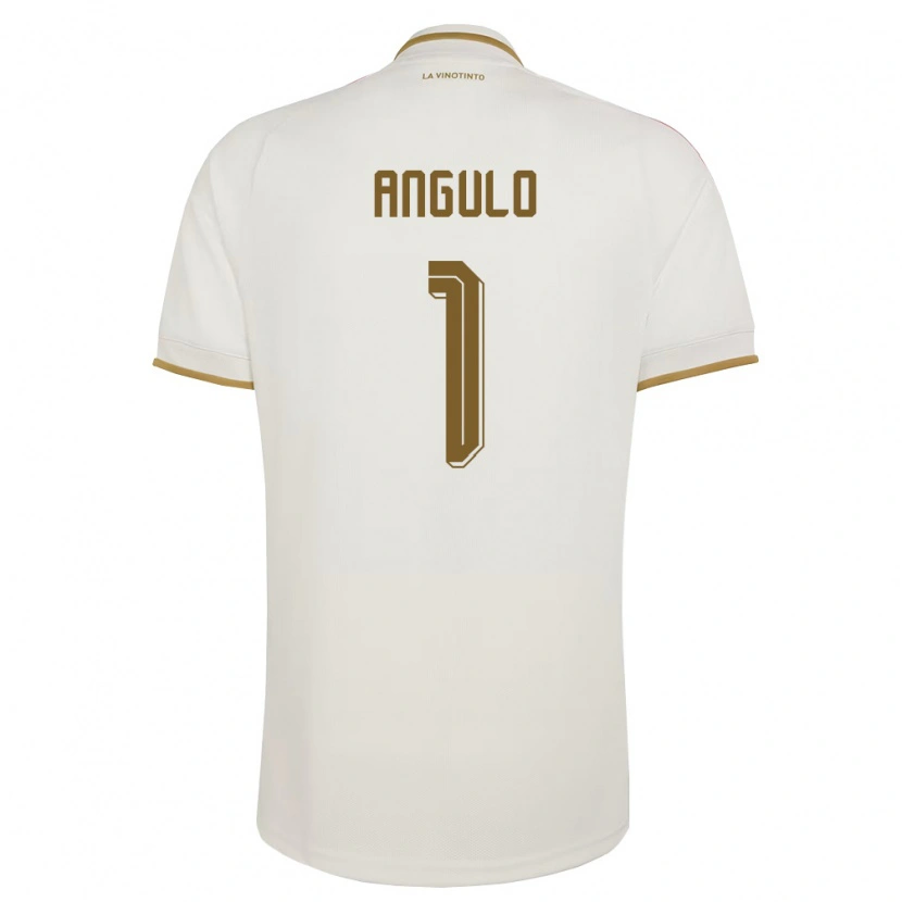 Danxen Mujer Camiseta Venezuela Sebastian Angulo #1 Marfil Amarillo 2ª Equipación 26-28 La Camisa México